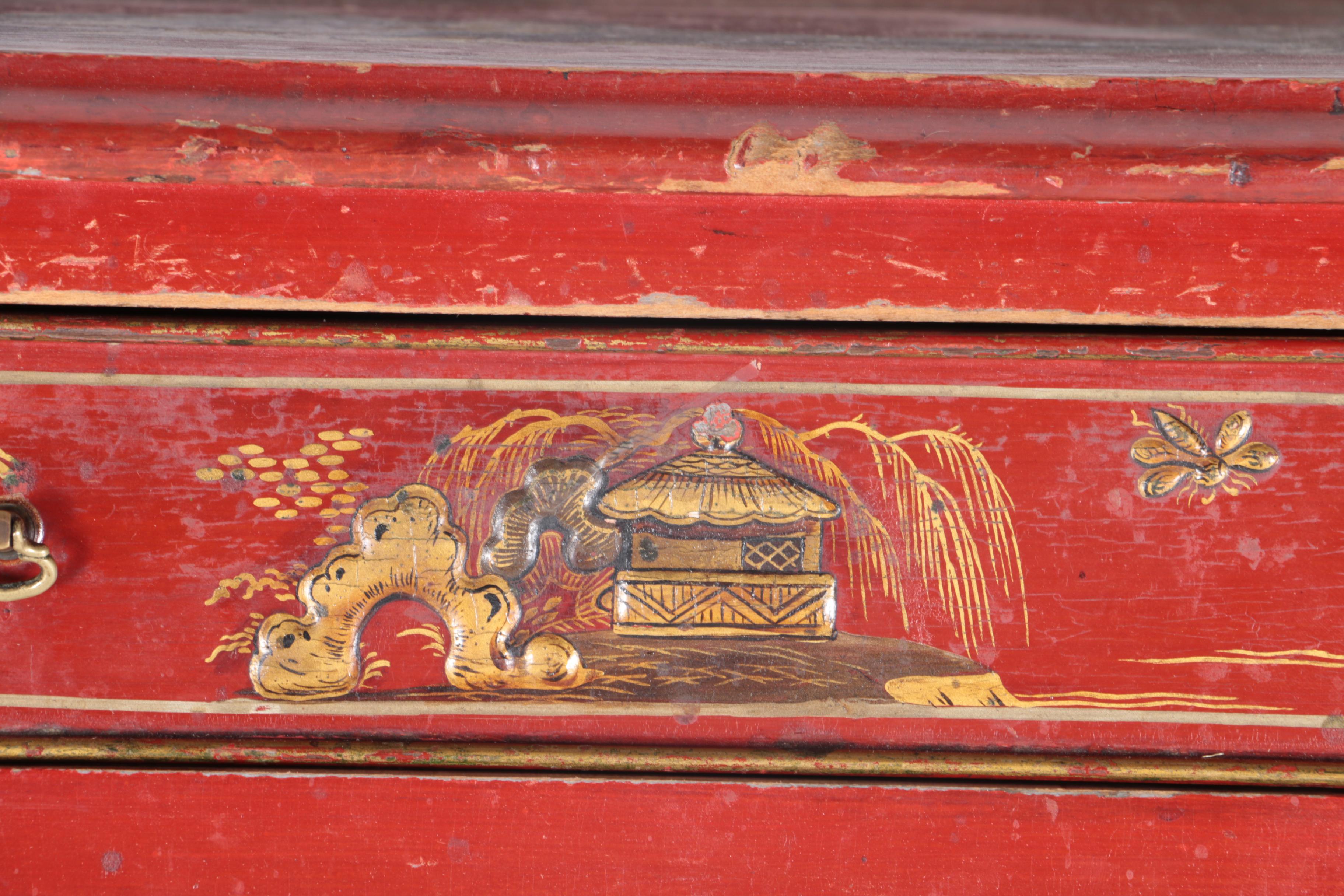 Vintage Chinoiserie Writing Desk