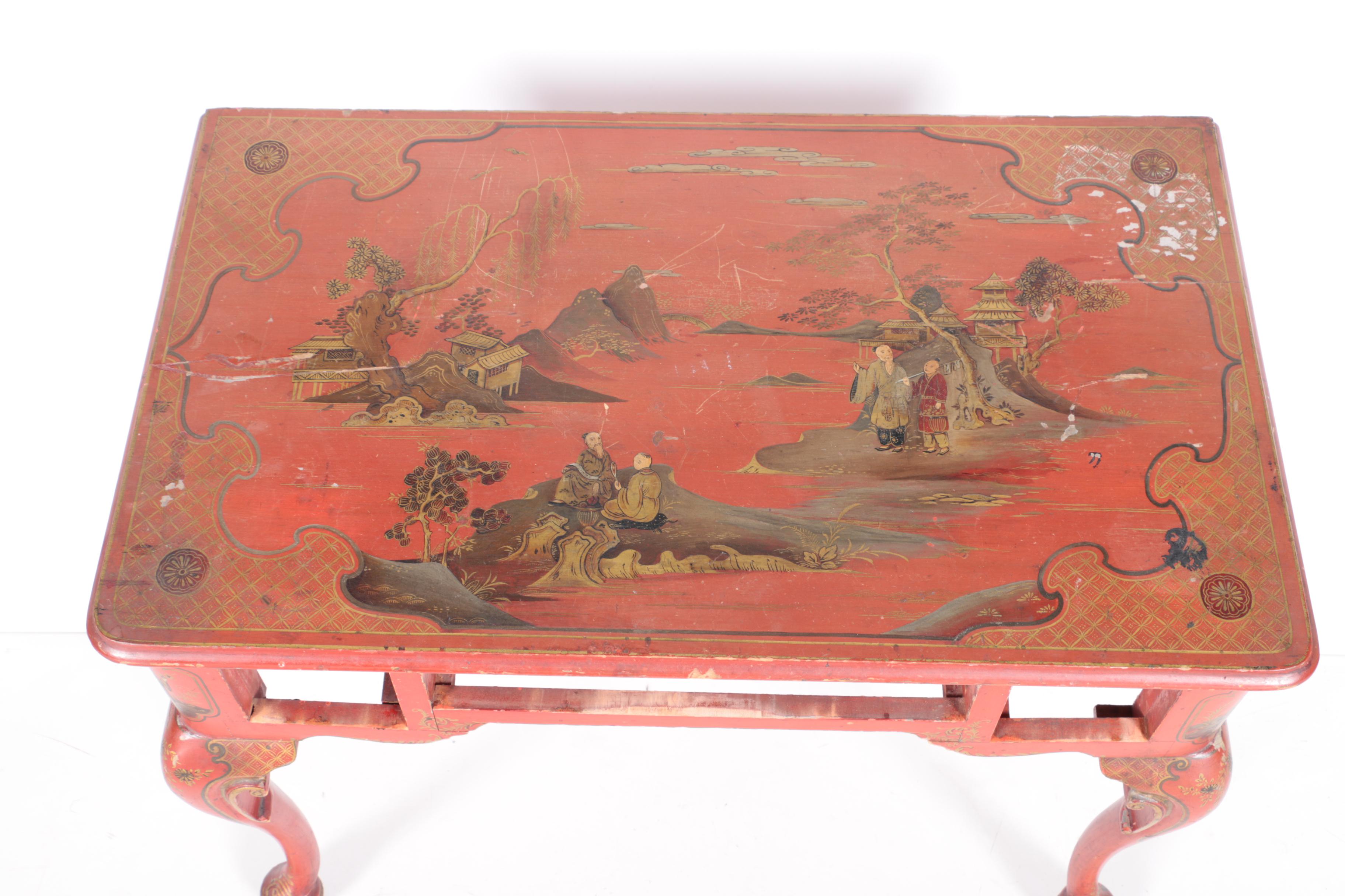 Vintage Chinoiserie Writing Desk