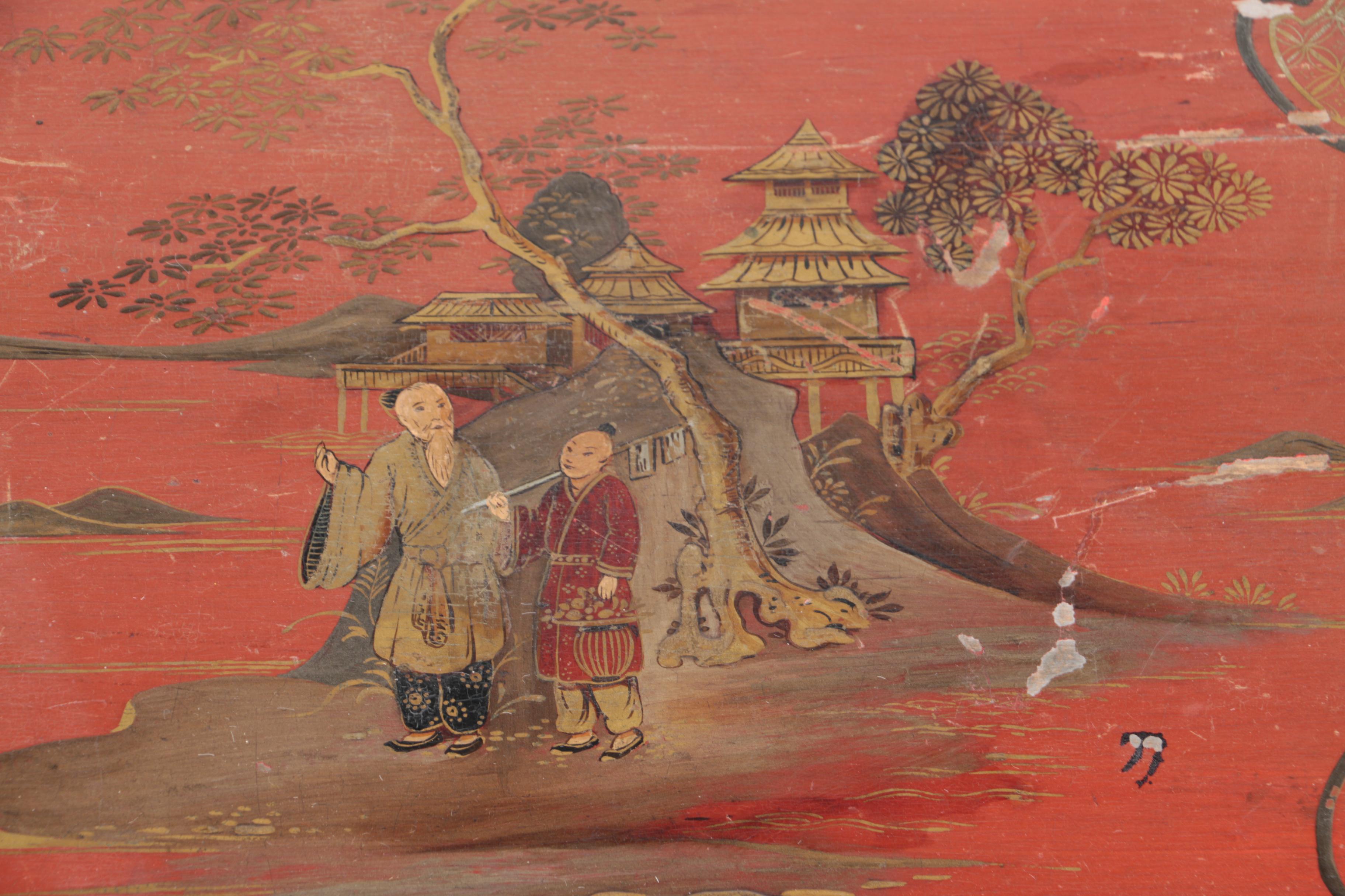 Vintage Chinoiserie Writing Desk