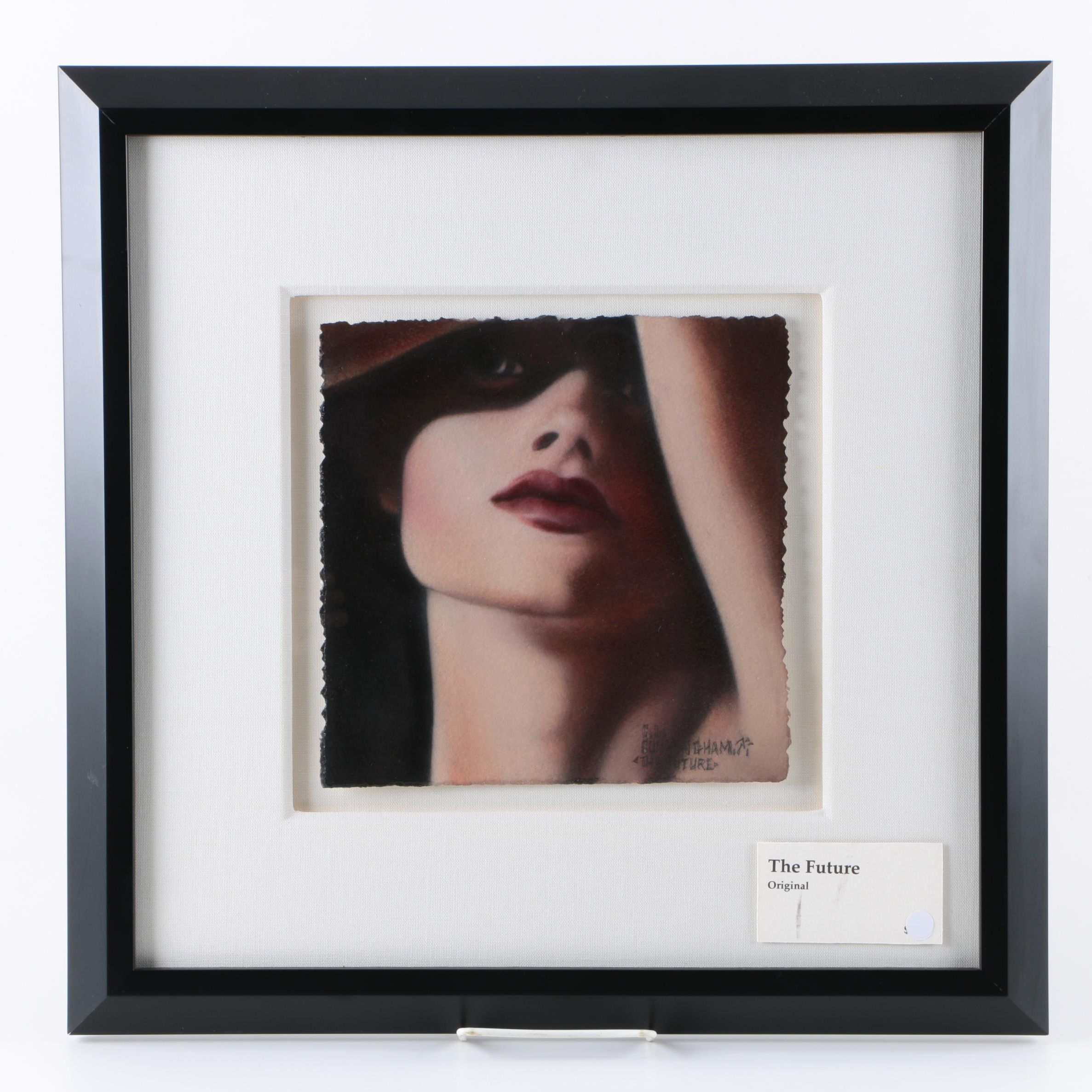 C.L. Cunningham Original Mixed Media on Paper "The Future"