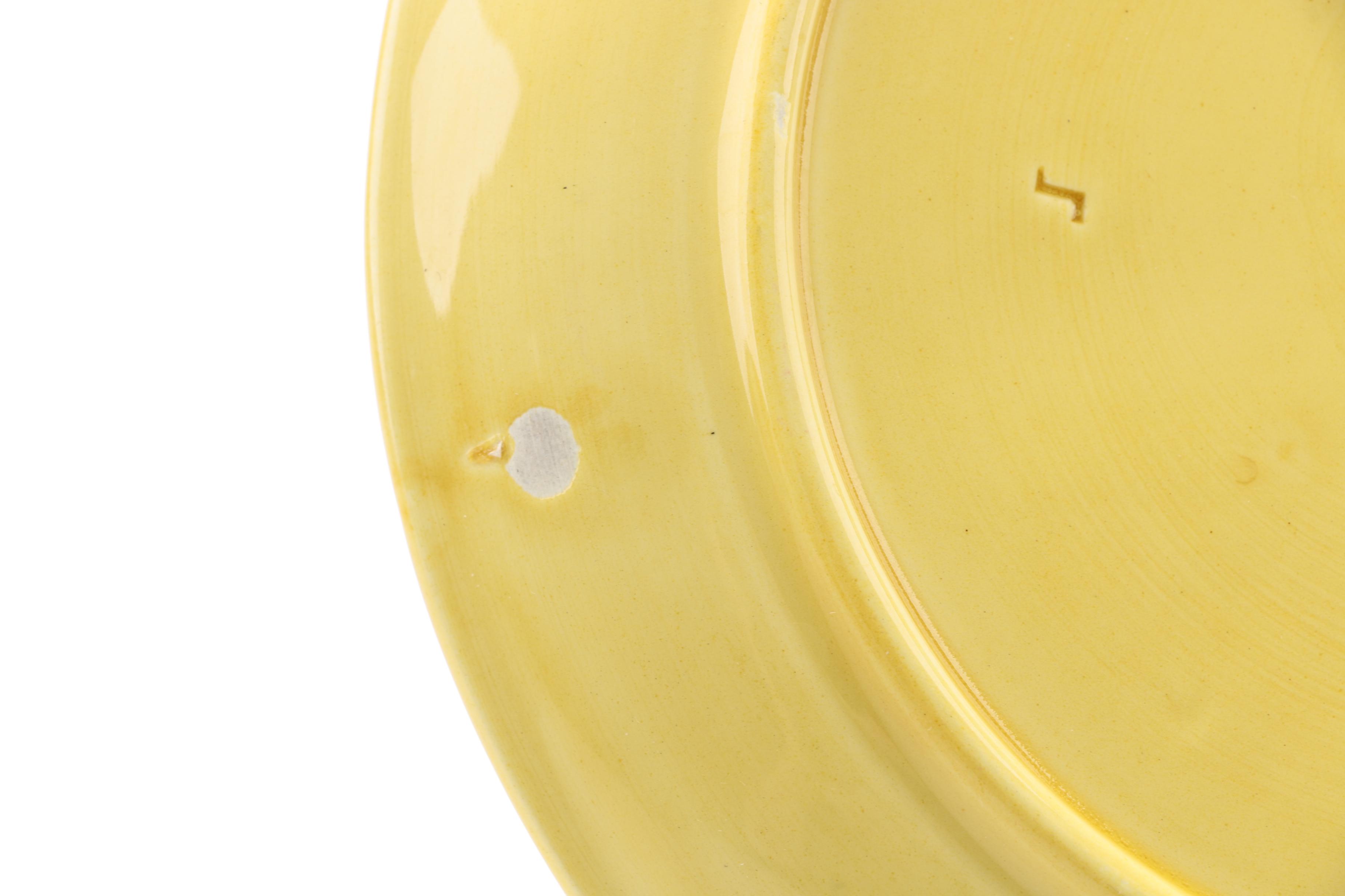 German Majolica Black Forest Art Pottery Luncheon Plates and Cups