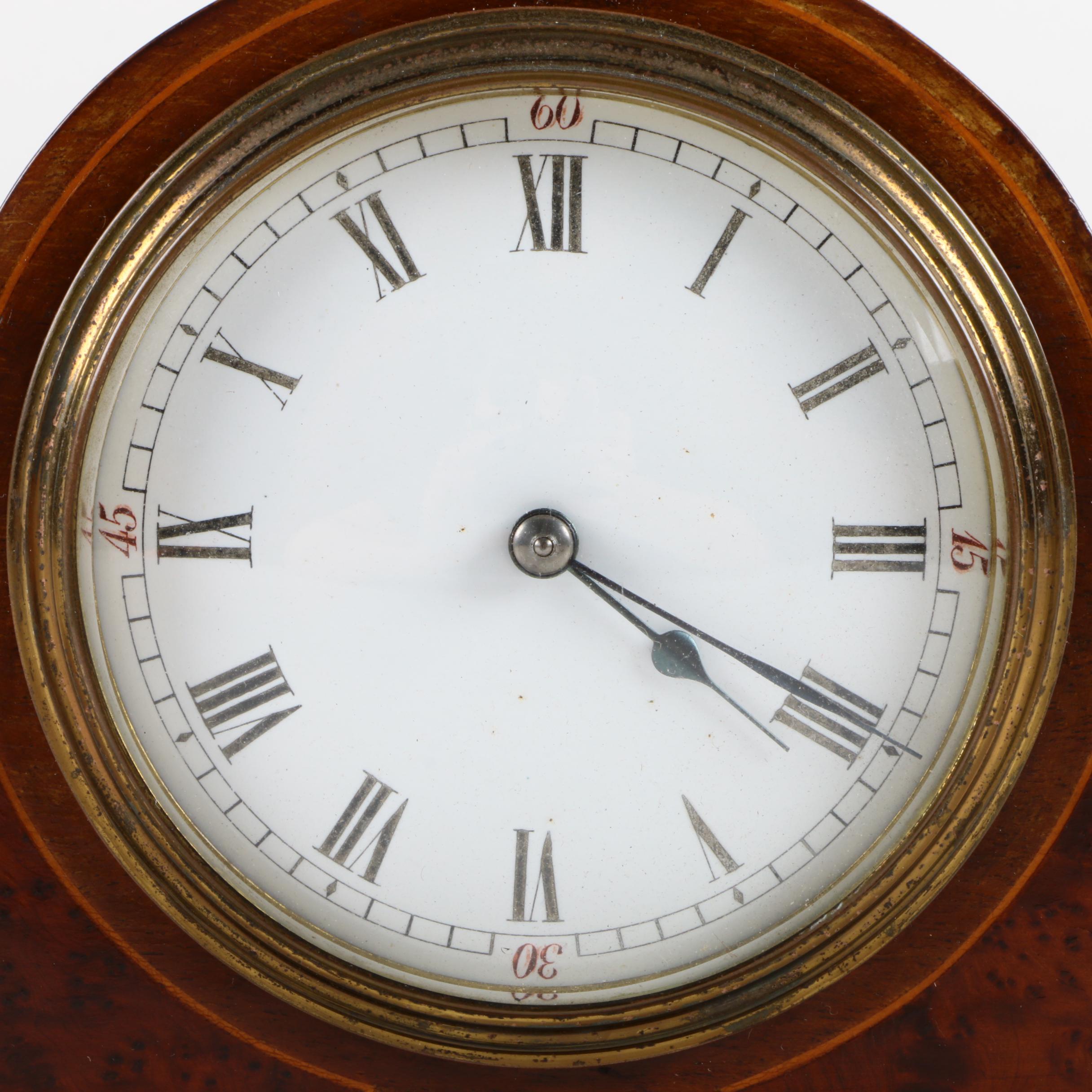 Brown Wooden Mantel Clock