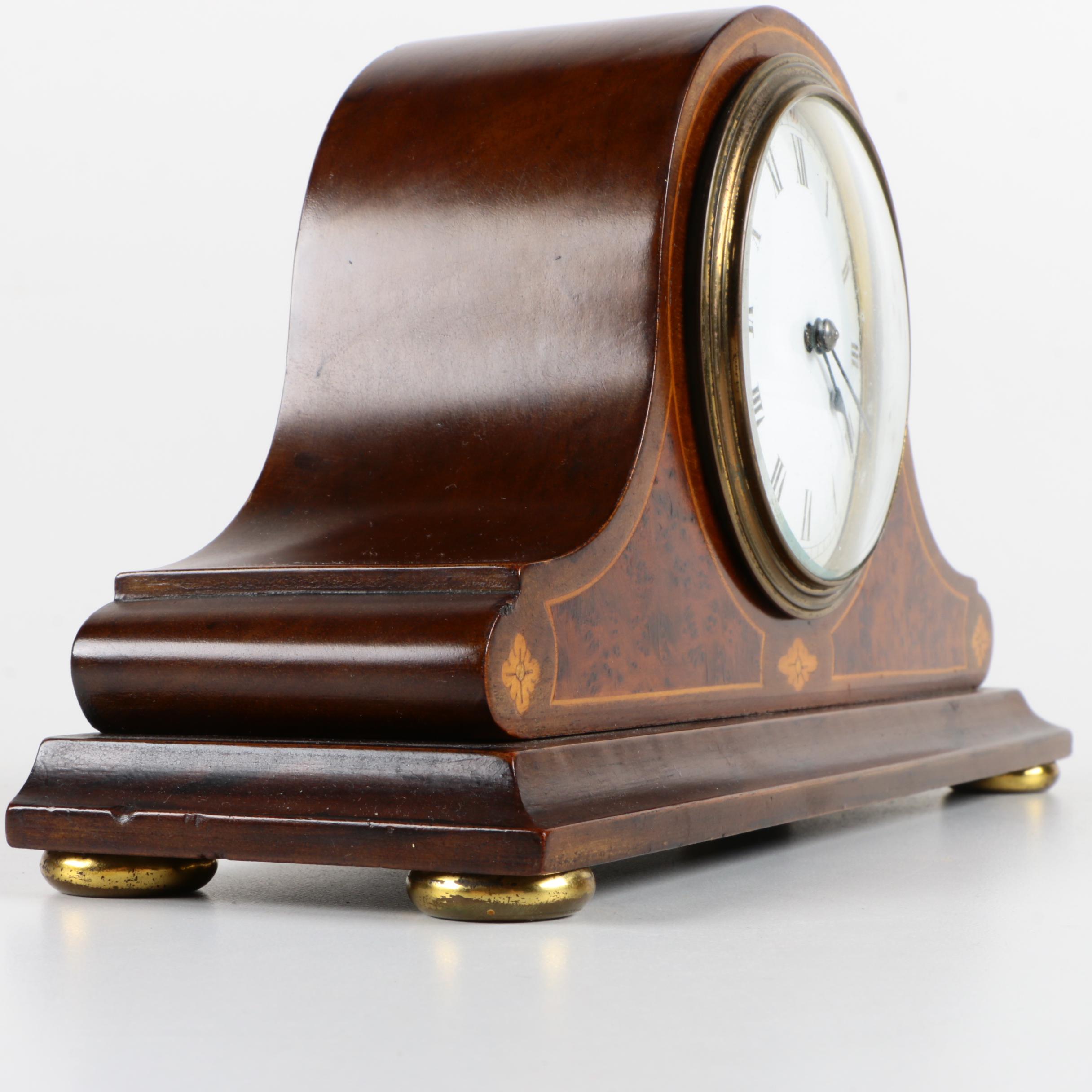 Brown Wooden Mantel Clock