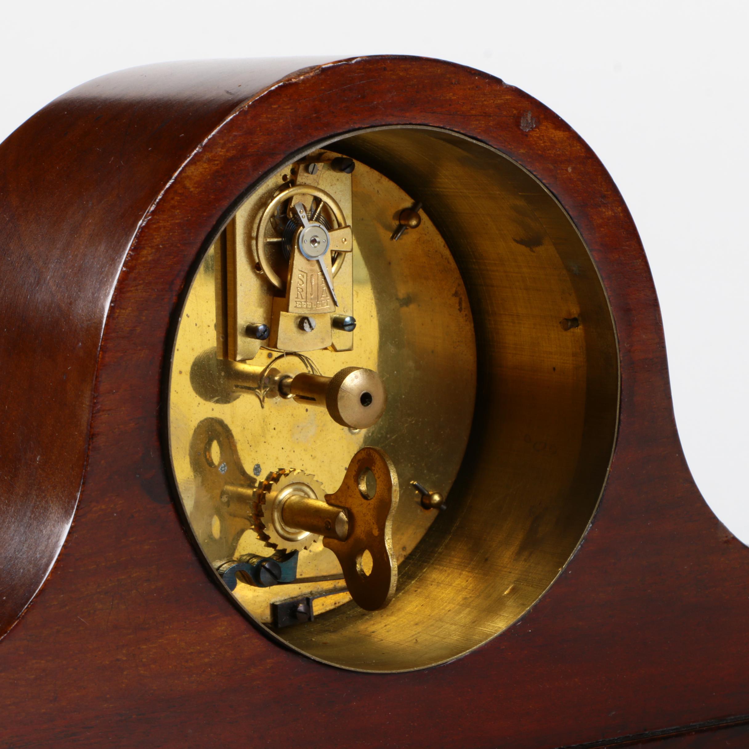 Brown Wooden Mantel Clock