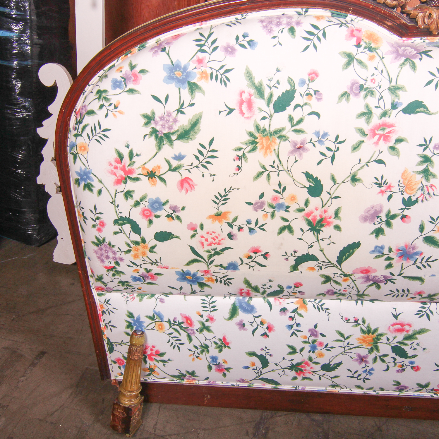Vintage Chesterfield Furniture Co. Floral Full Size Headboard