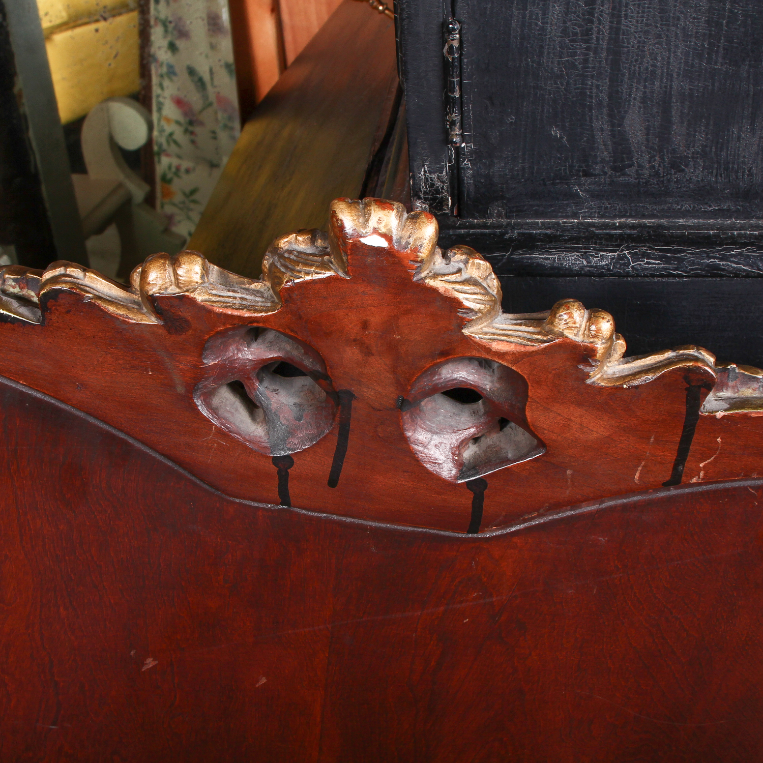 Vintage Chesterfield Furniture Co. Floral Full Size Headboard