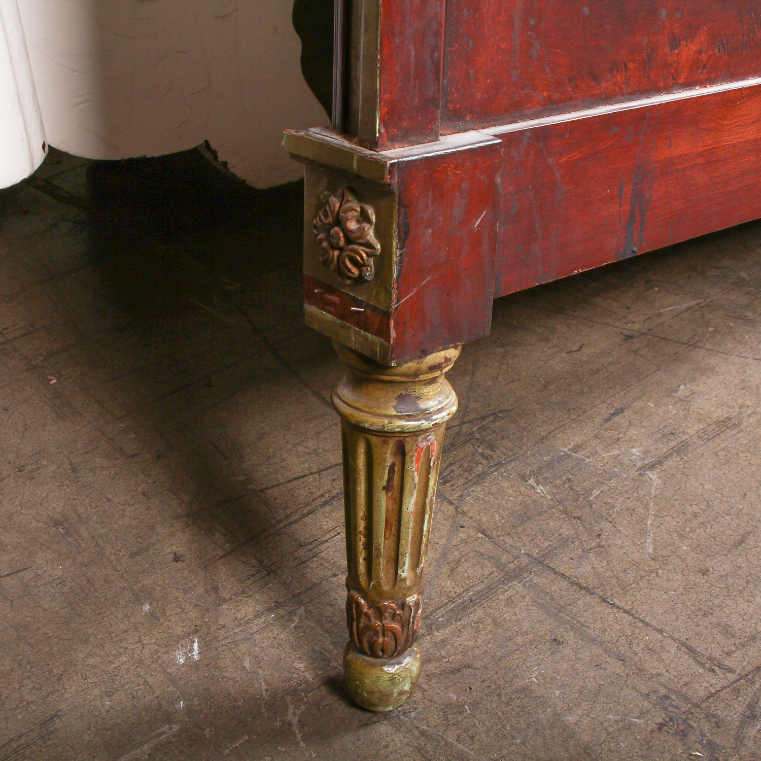 Vintage Chesterfield Furniture Co. Floral Full Size Headboard