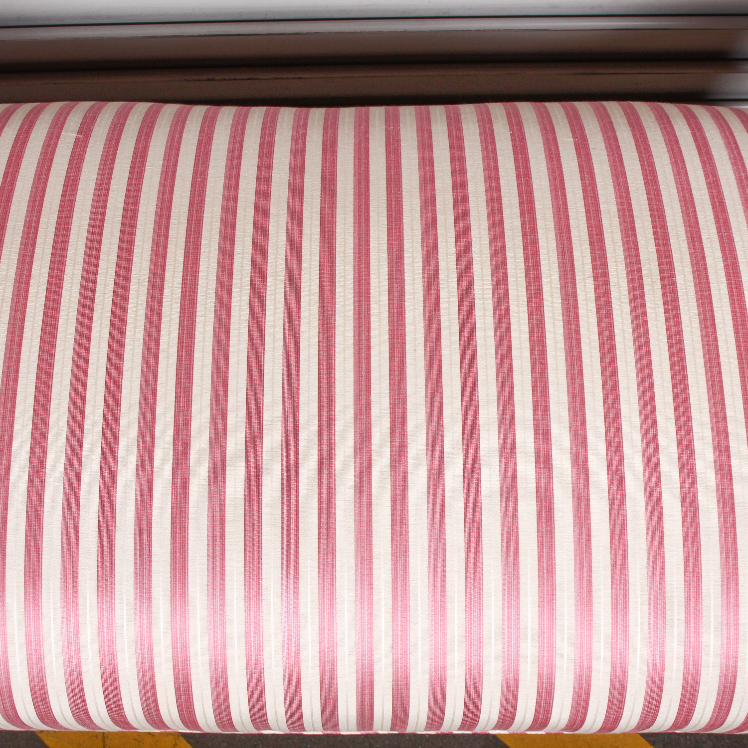 Vintage Pink and White Striped Settee Bench