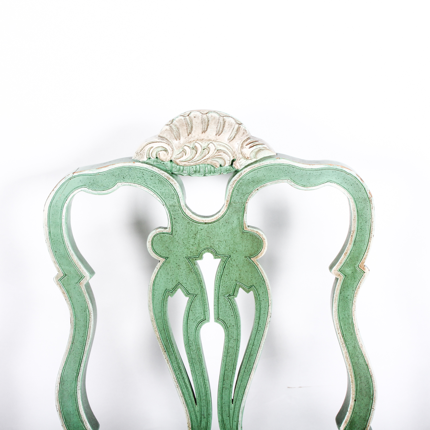 Vintage Green Wooden Chair