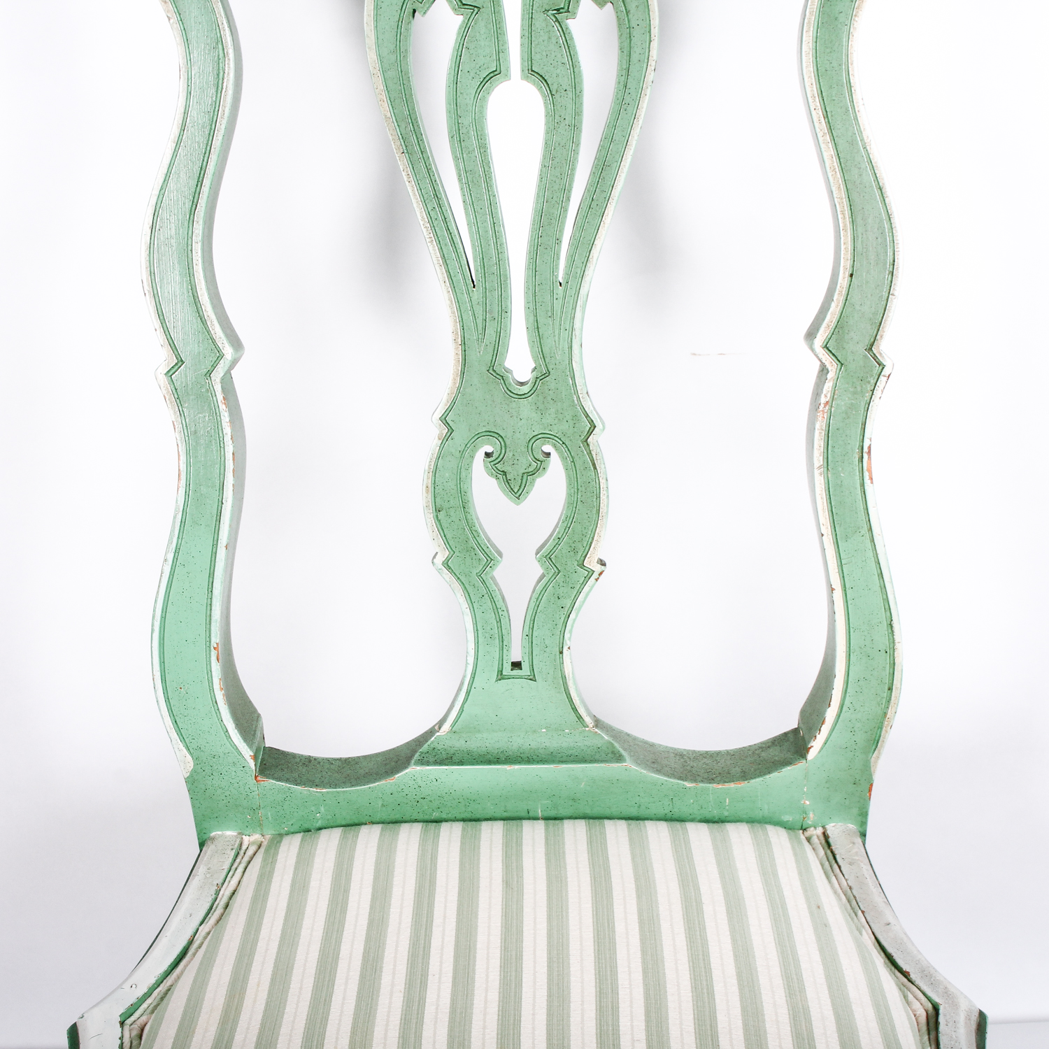 Vintage Green Wooden Chair