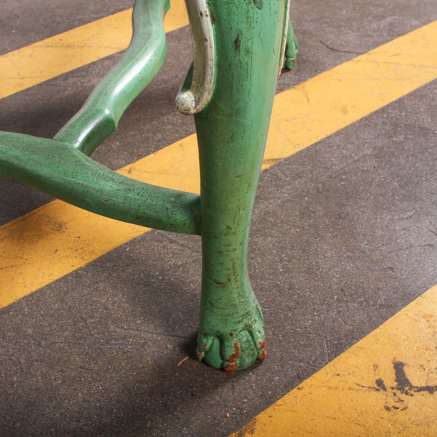 Vintage Green Wooden Chair