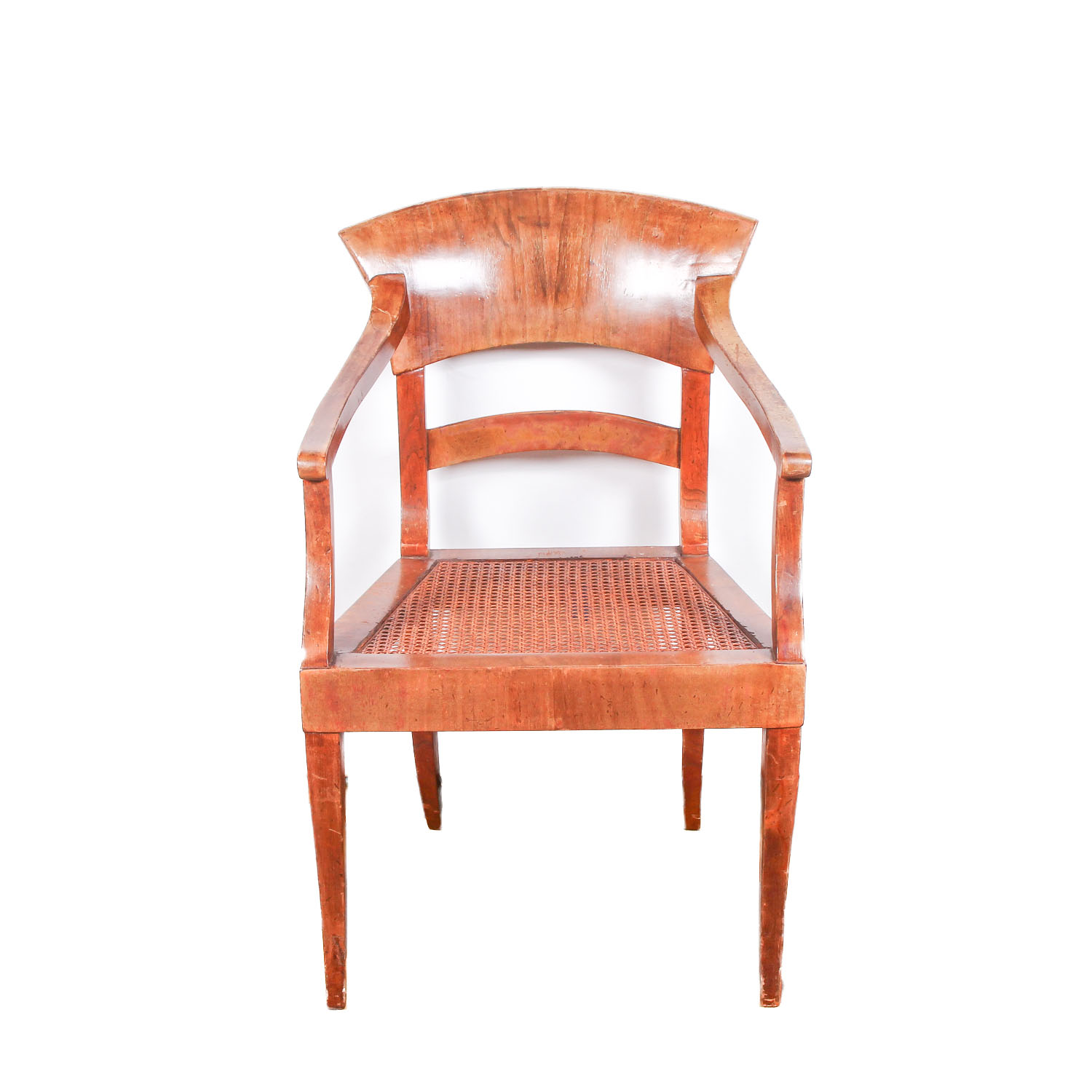 Vintage Italian Cane Seat Side Chair