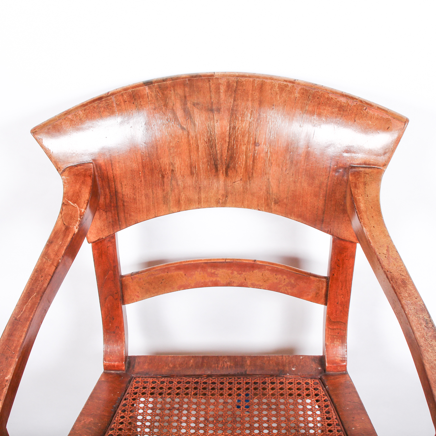 Vintage Italian Cane Seat Side Chair