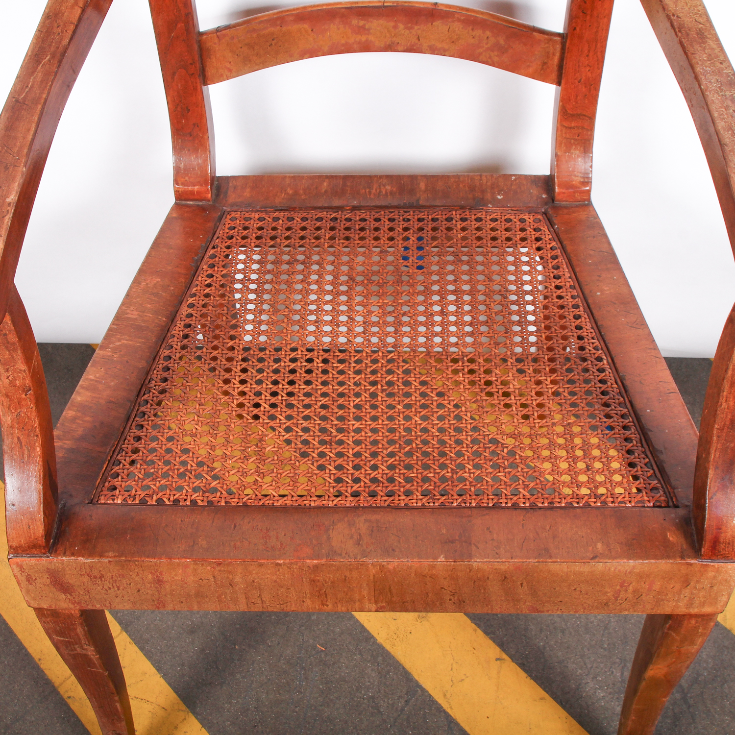 Vintage Italian Cane Seat Side Chair