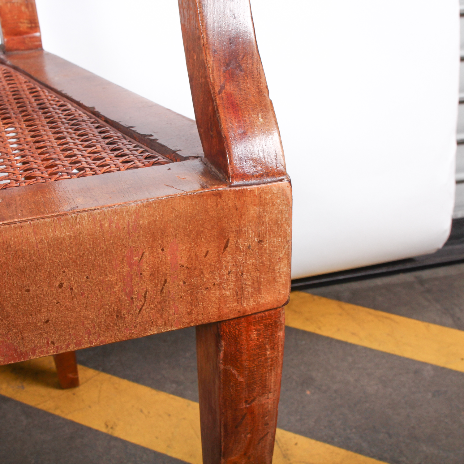Vintage Italian Cane Seat Side Chair