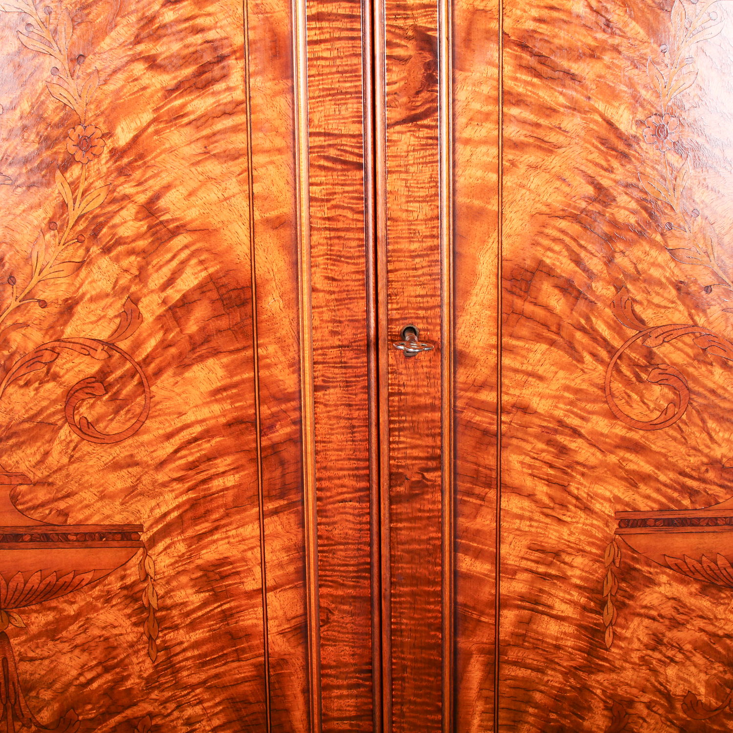 Vintage Neoclassical Inspired Maple Armoire