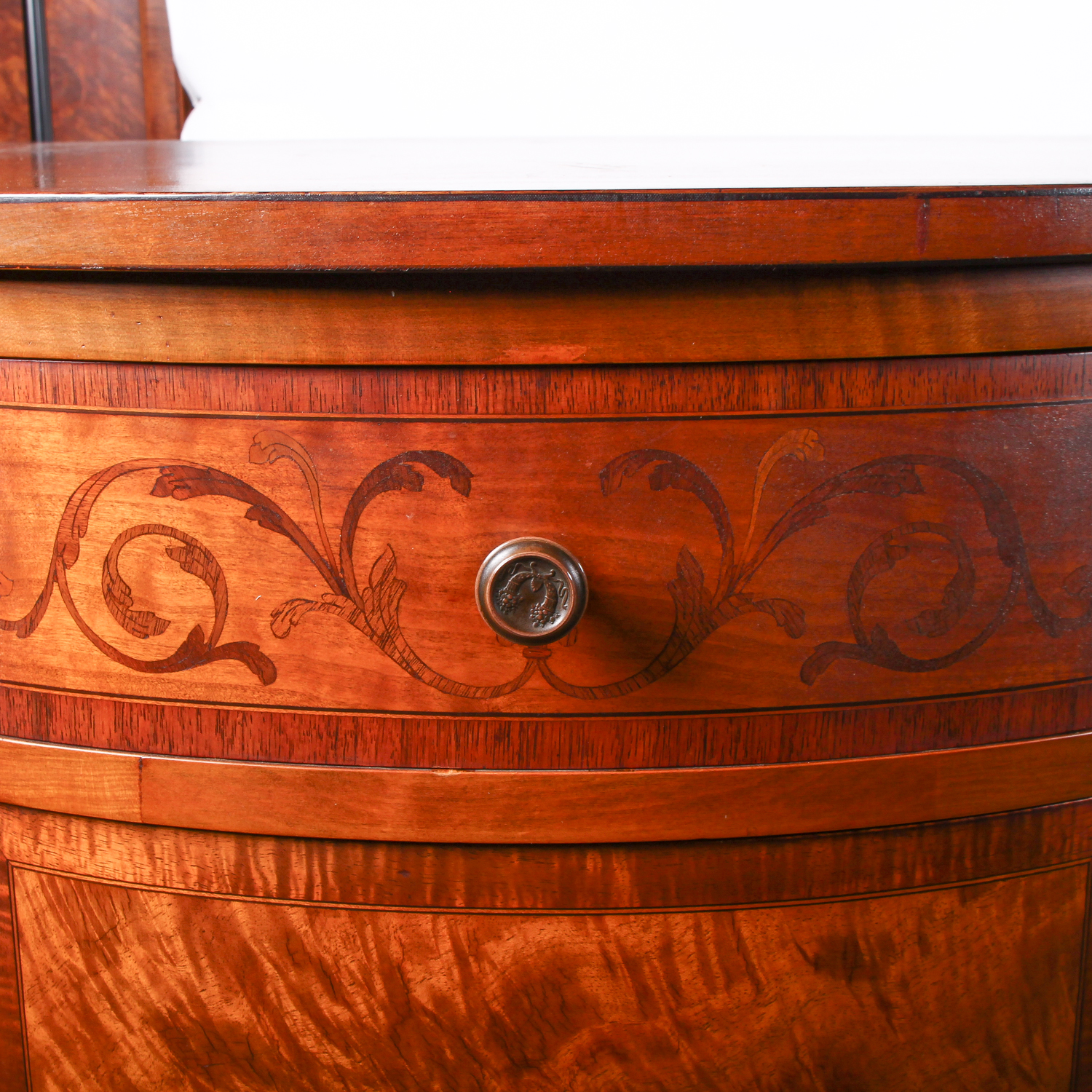 Vintage Neoclassical Inspired Maple Sideboard