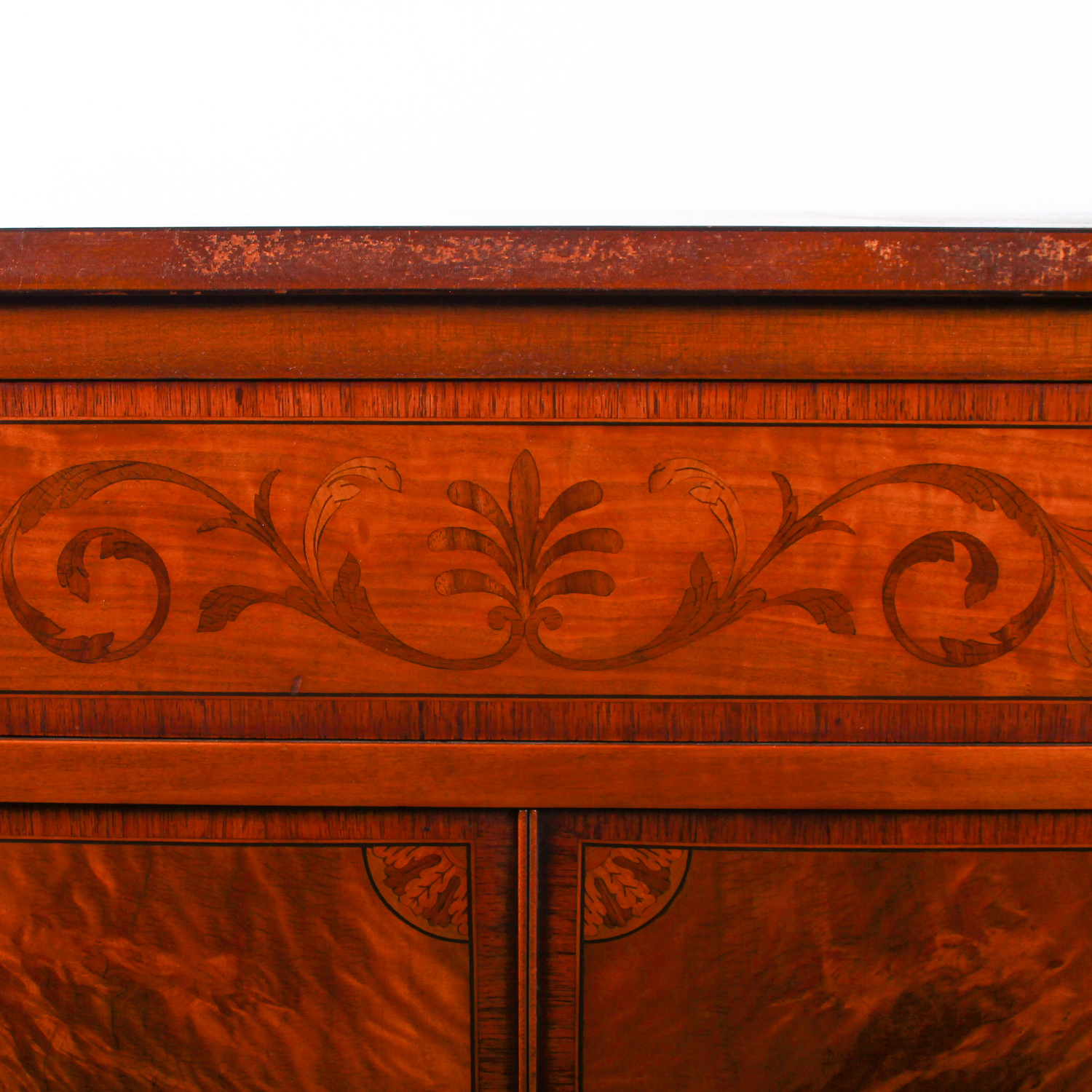 Vintage Neoclassical Inspired Maple Sideboard
