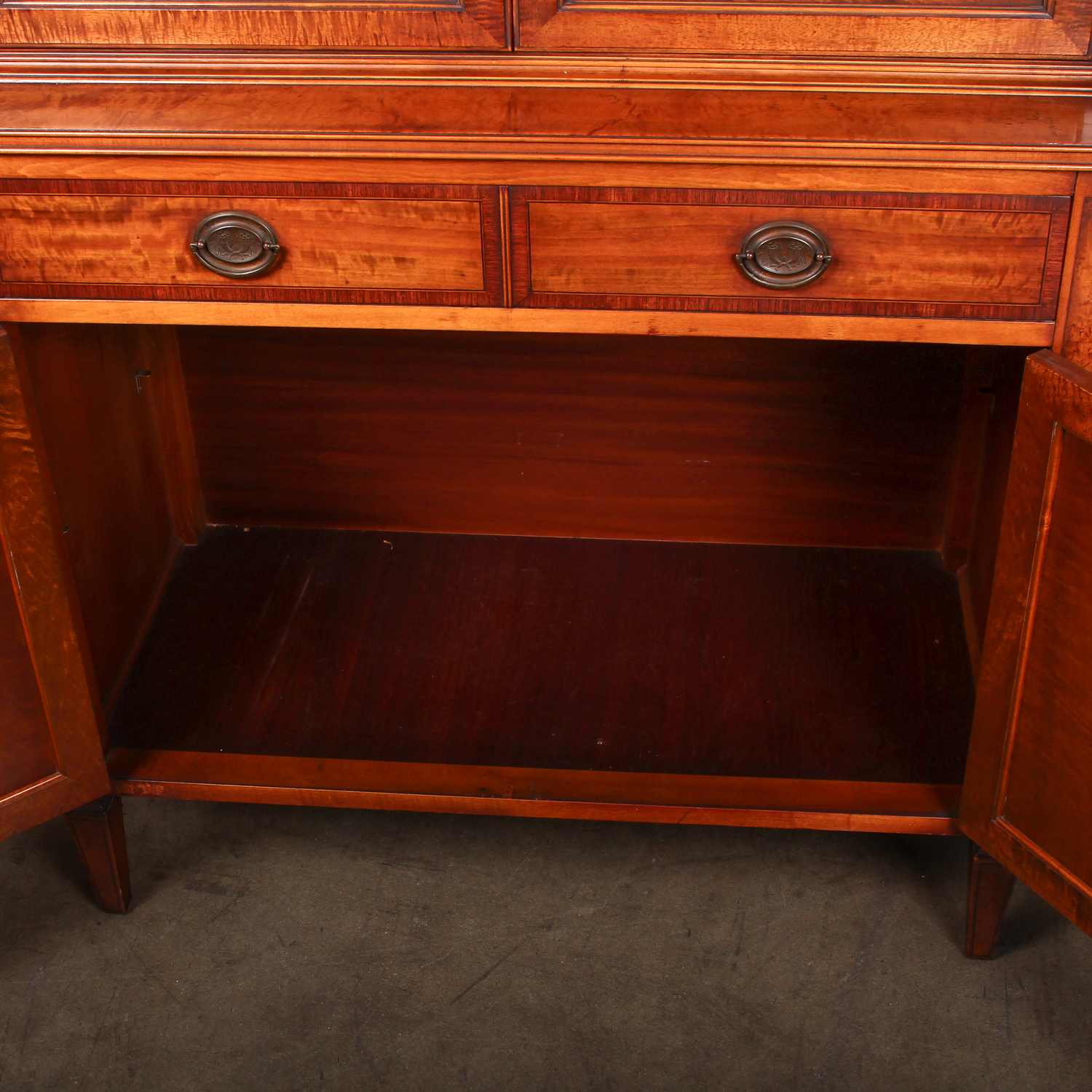 Vintage Neoclassical Inspired Maple Armoire