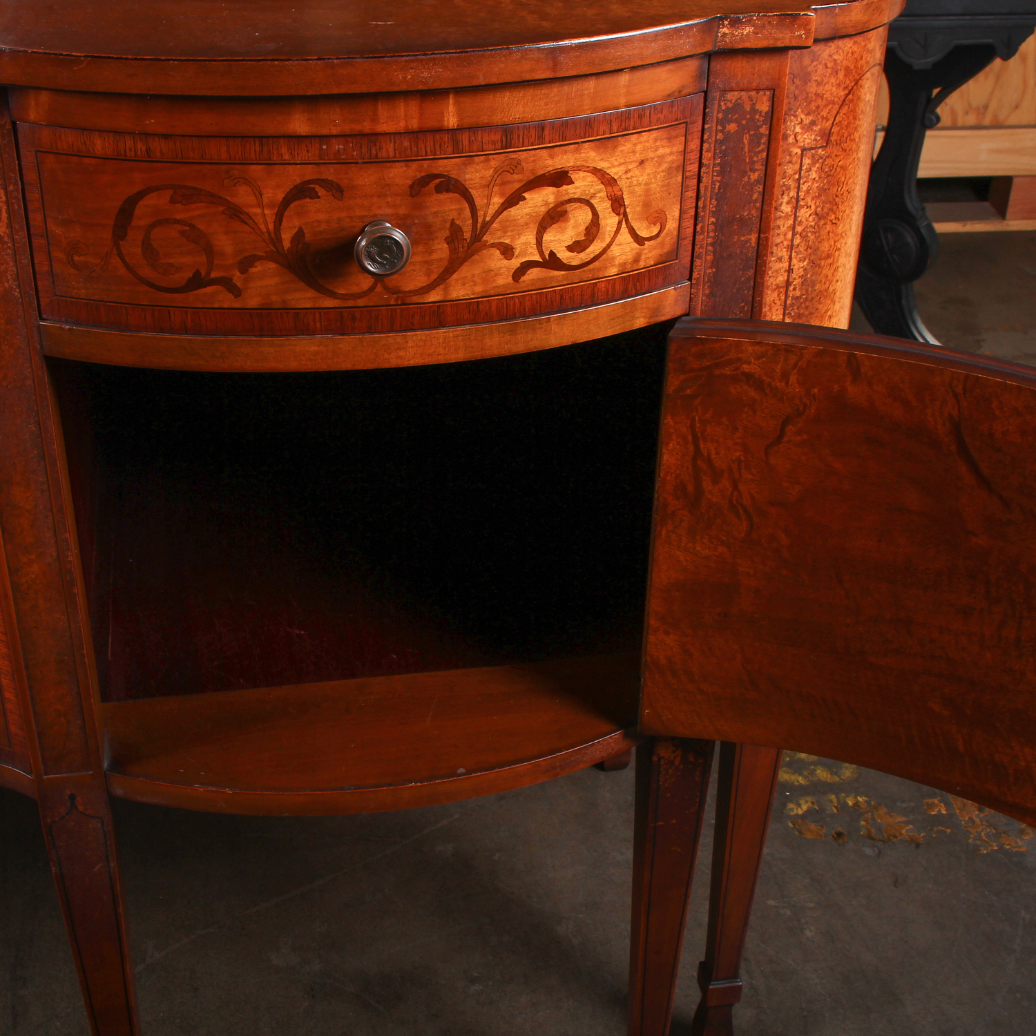 Vintage Neoclassical Inspired Maple Sideboard