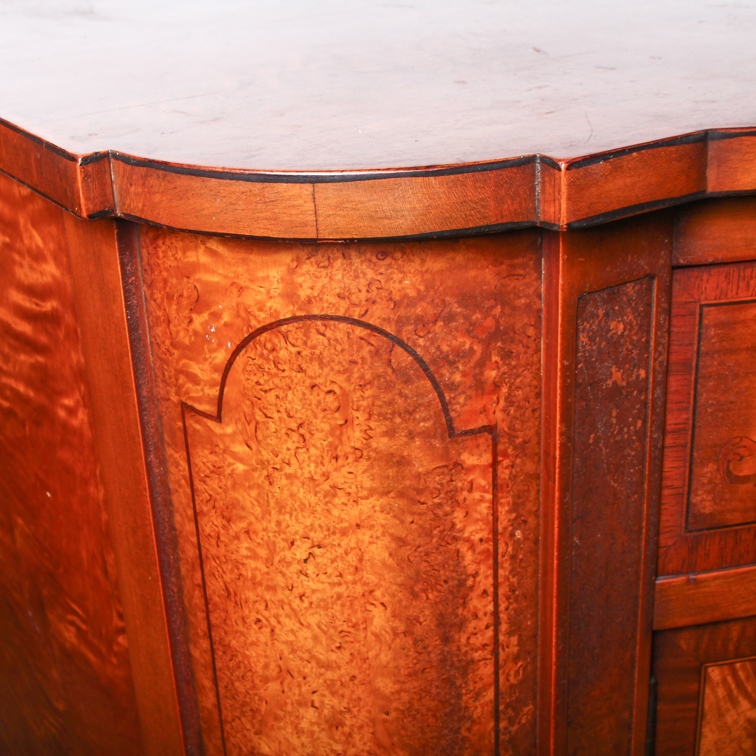 Vintage Neoclassical Inspired Maple Sideboard