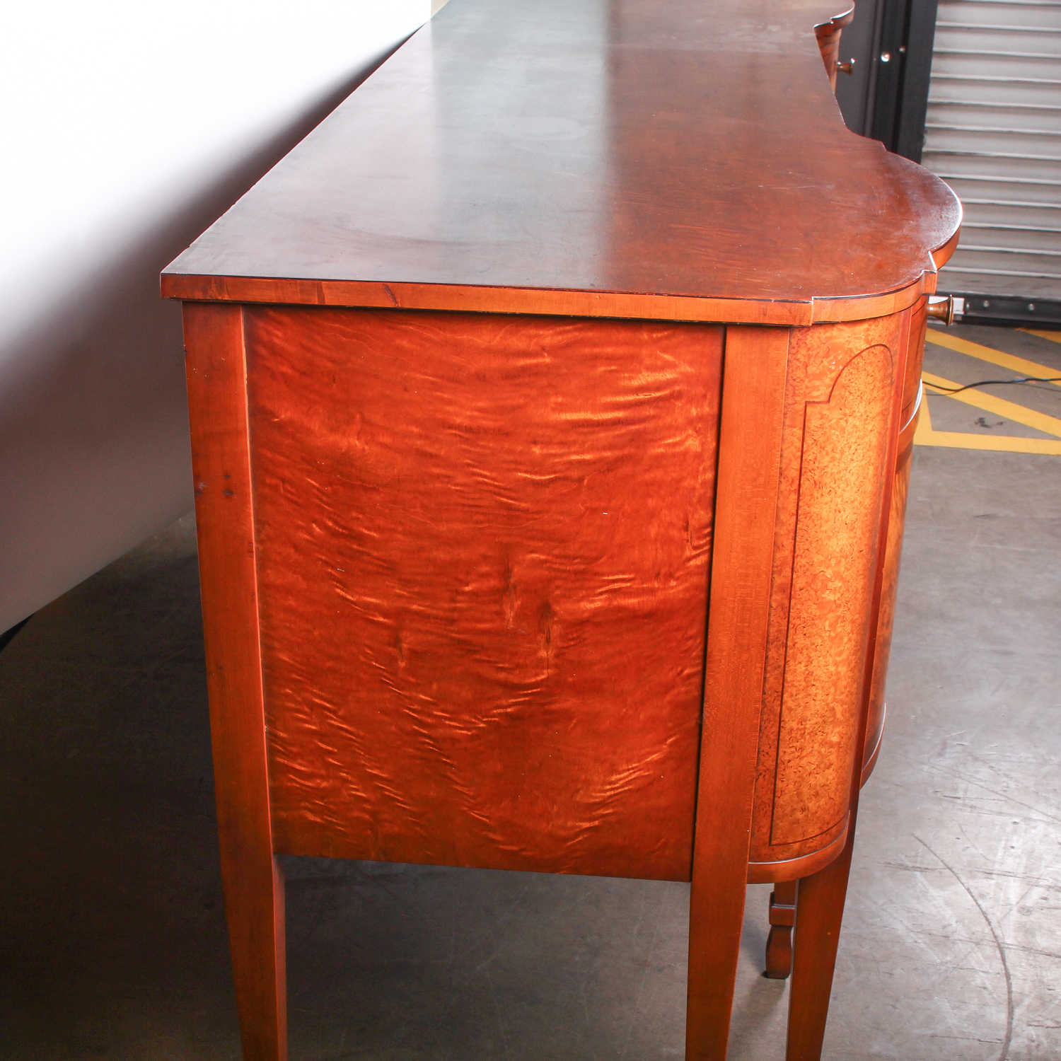 Vintage Neoclassical Inspired Maple Sideboard