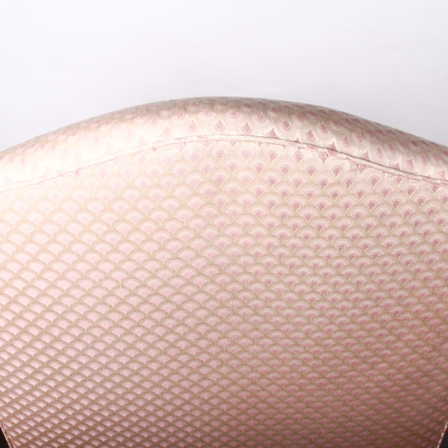 Vintage Pink Wingback Chair with Carved Feet