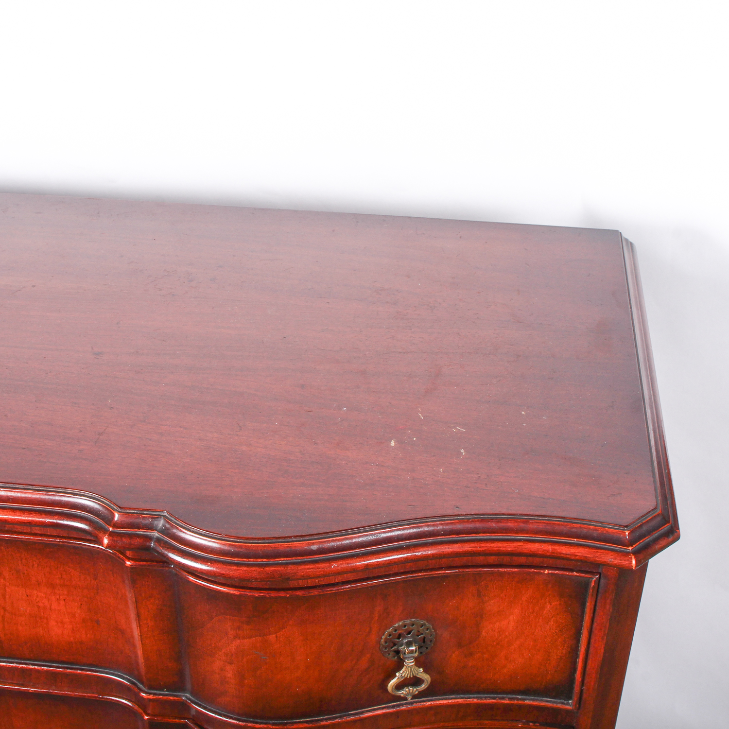 Vintage Queen Anne Style Mahogany Side Table by John Wanamaker