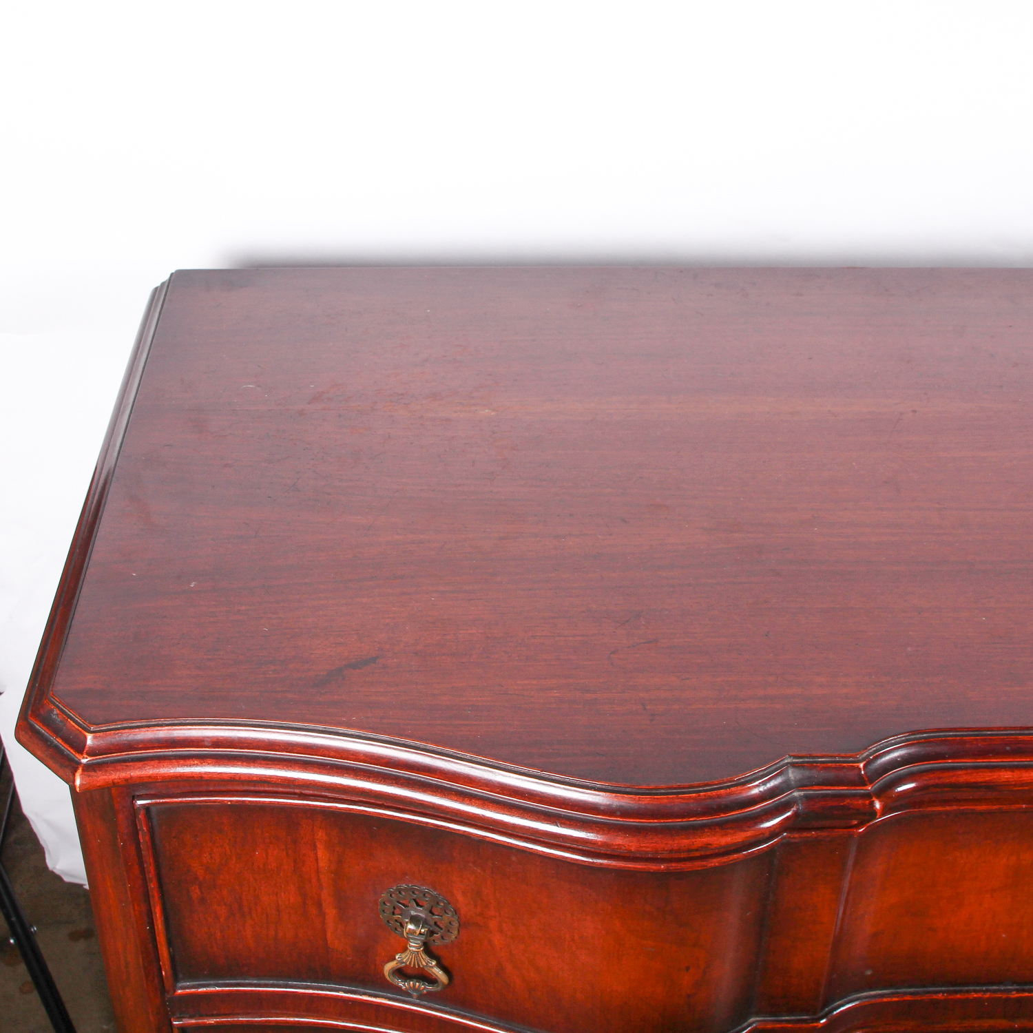 Vintage Queen Anne Style Mahogany Side Table by John Wanamaker