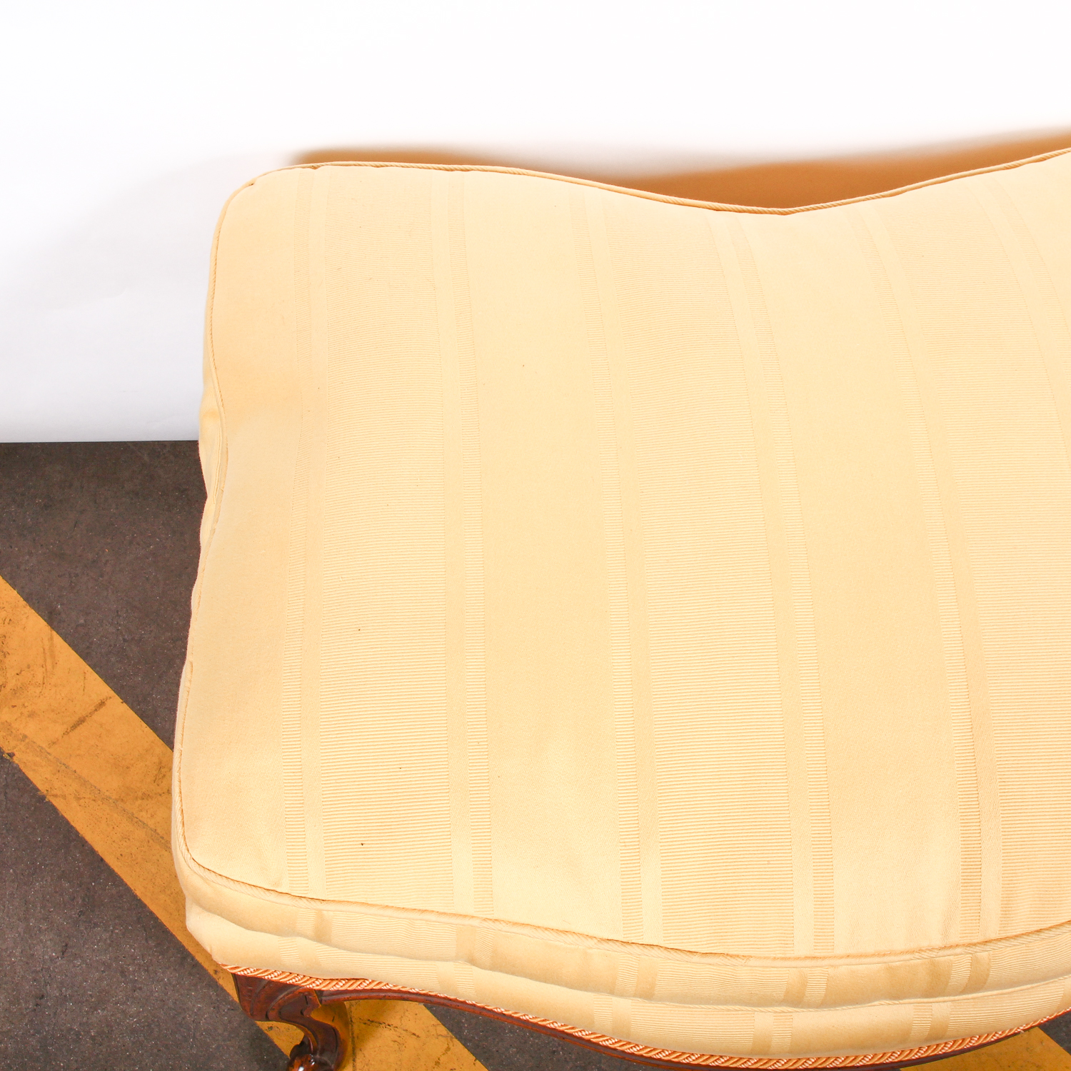 Louis XV Style Fruitwood Upholstered Footstool