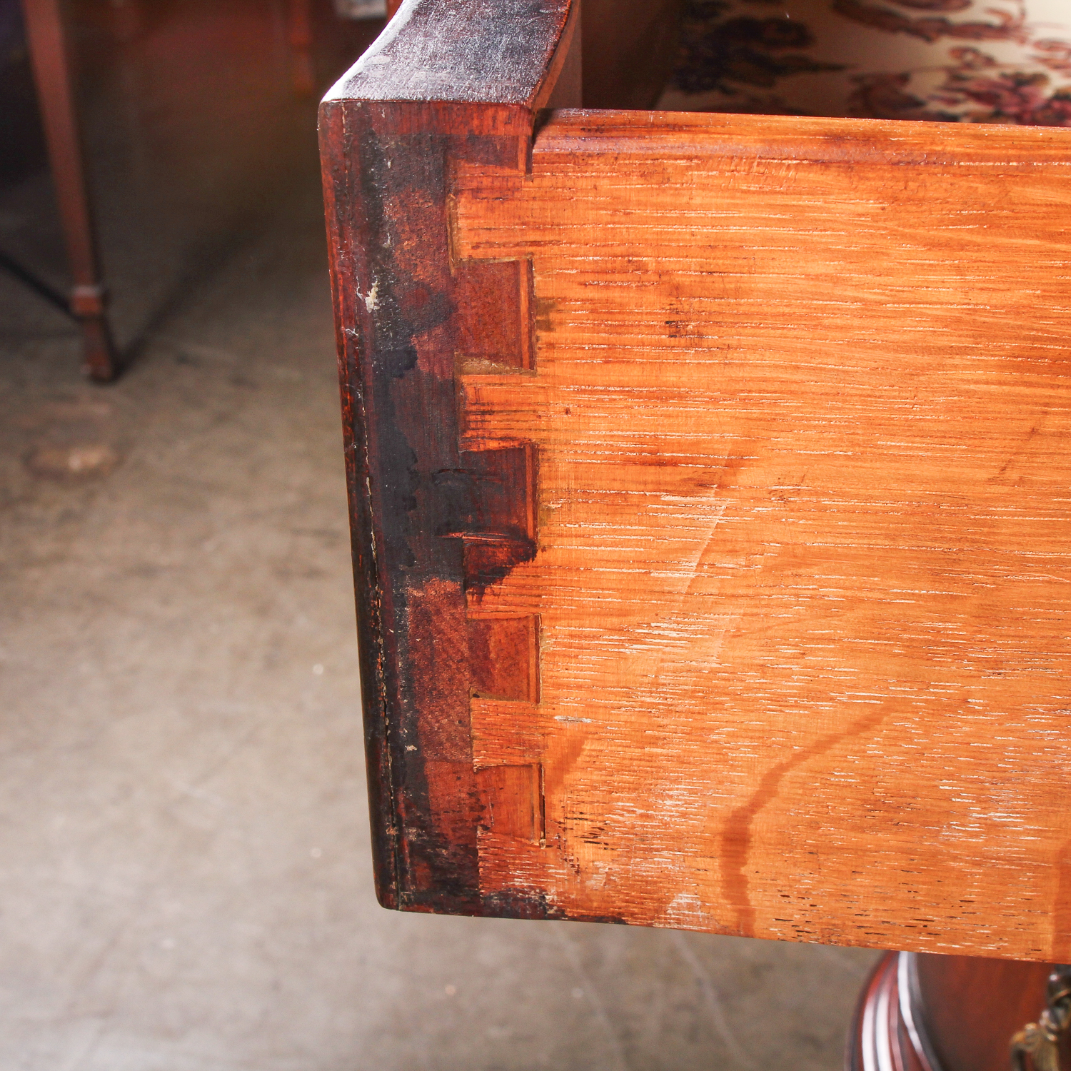 Vintage Queen Anne Style Mahogany Side Table by John Wanamaker