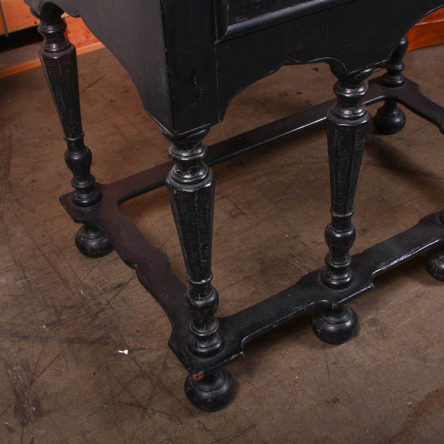 Vintage Berkey & Gay Floral Secretary Desk