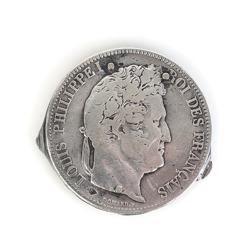 Eloi France Silver Coin Pocket Knife