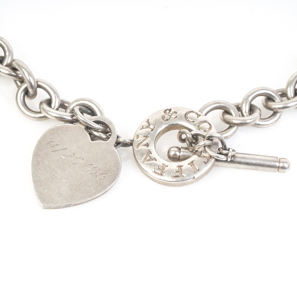 Tiffany & Co. Sterling Silver Heart Tag Toggle Necklace
