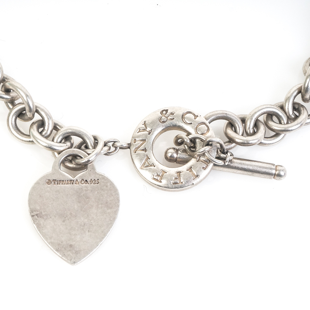 Tiffany & Co. Sterling Silver Heart Tag Toggle Necklace