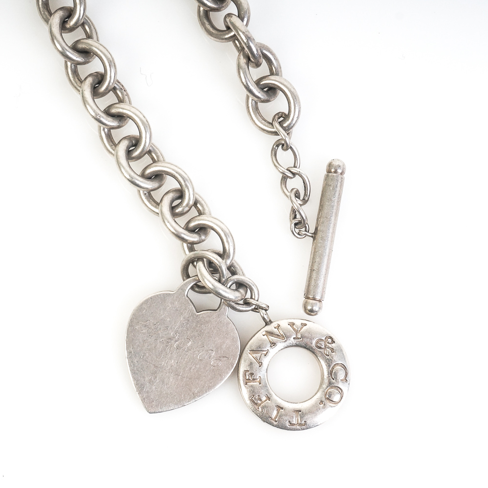 Tiffany & Co. Sterling Silver Heart Tag Toggle Necklace