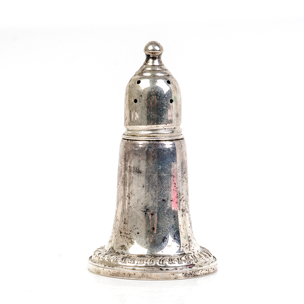 Set of Vintage Empire Weighted Sterling Silver Salt and Pepper Shakers