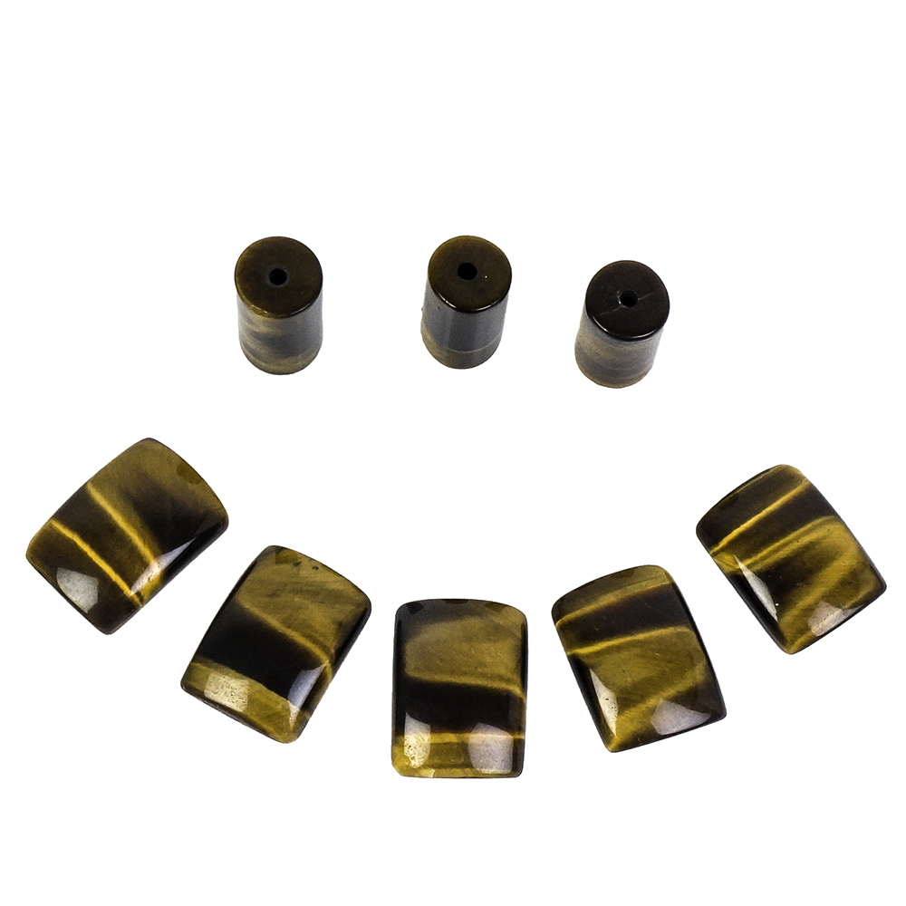 Collection of Loose Tiger's Eye Beads