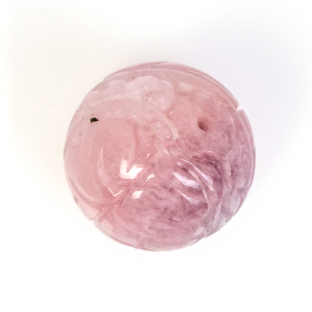 Collection of Loose Jadeite Jade and Rose Quartz Carved Beads