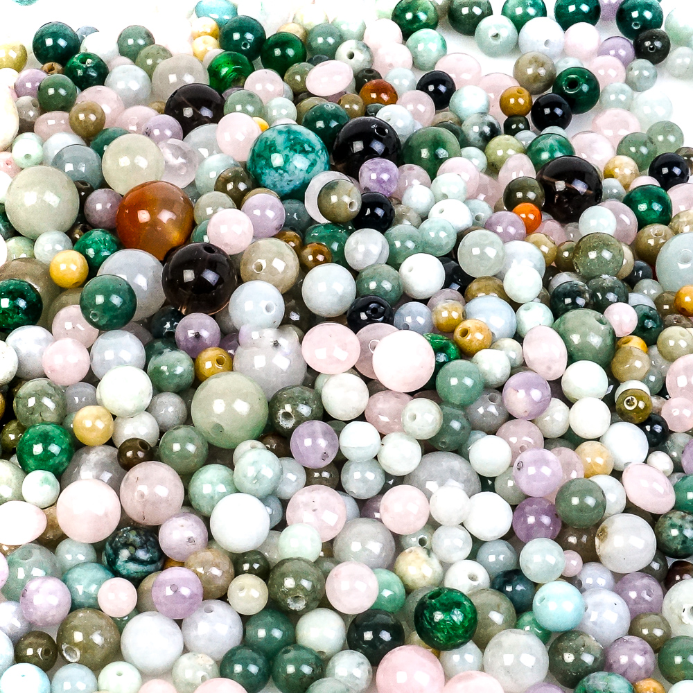 Generous Collection of Loose Natural Stone Beads
