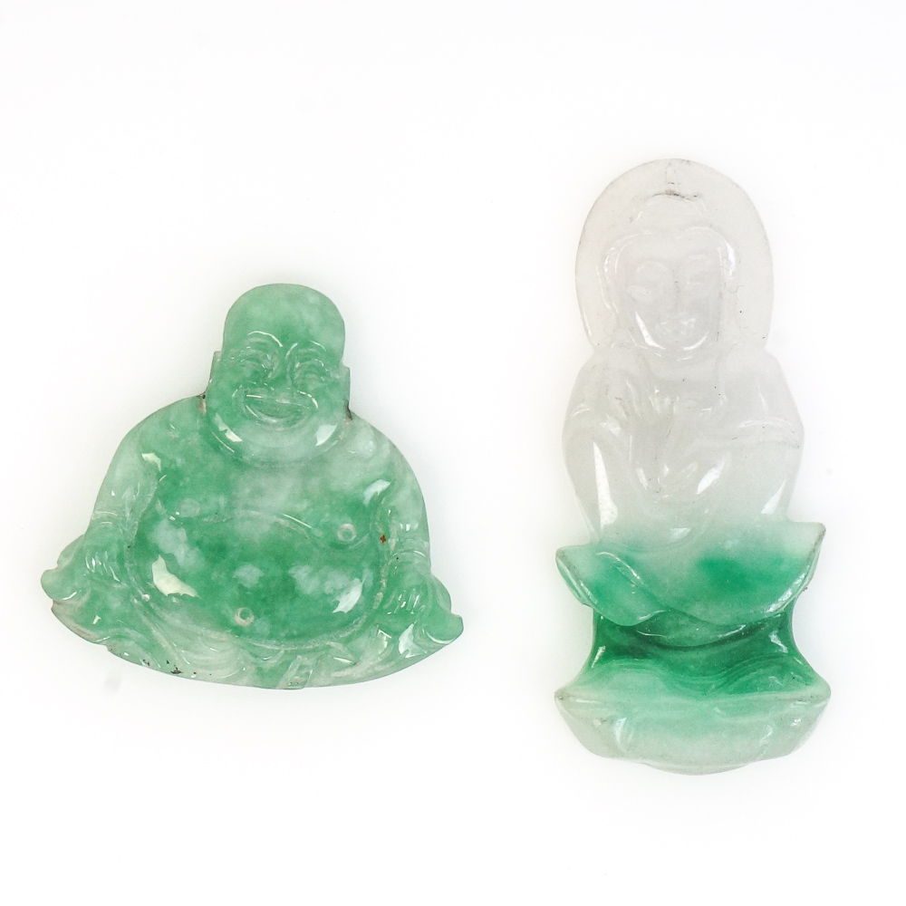 Collection of Jadeite Jade Buddha Carvings