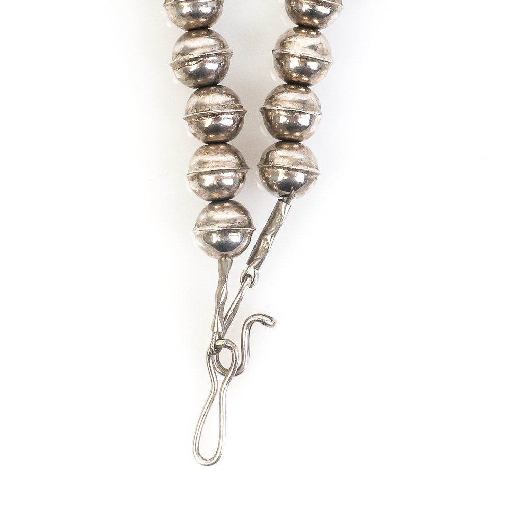 Vintage Sterling Silver and Turquoise Nugget Statement Necklace