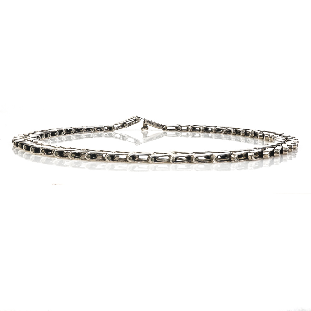 Vintage Taxco Chunky Sterling Silver Necklace