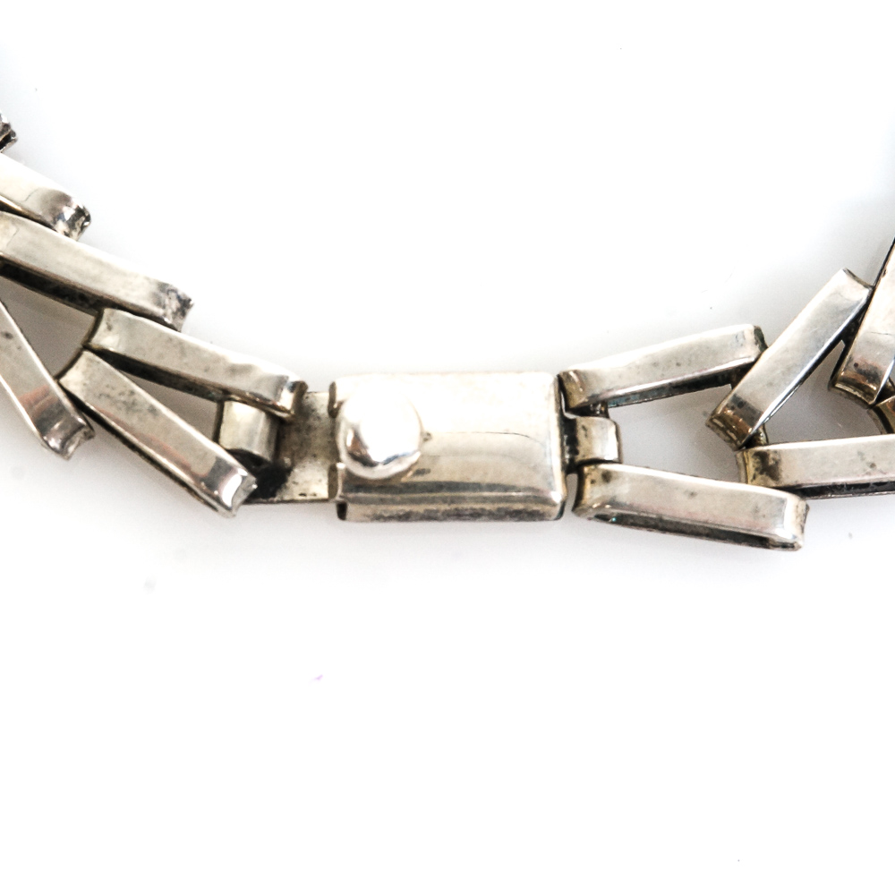 Vintage Taxco Chunky Sterling Silver Necklace