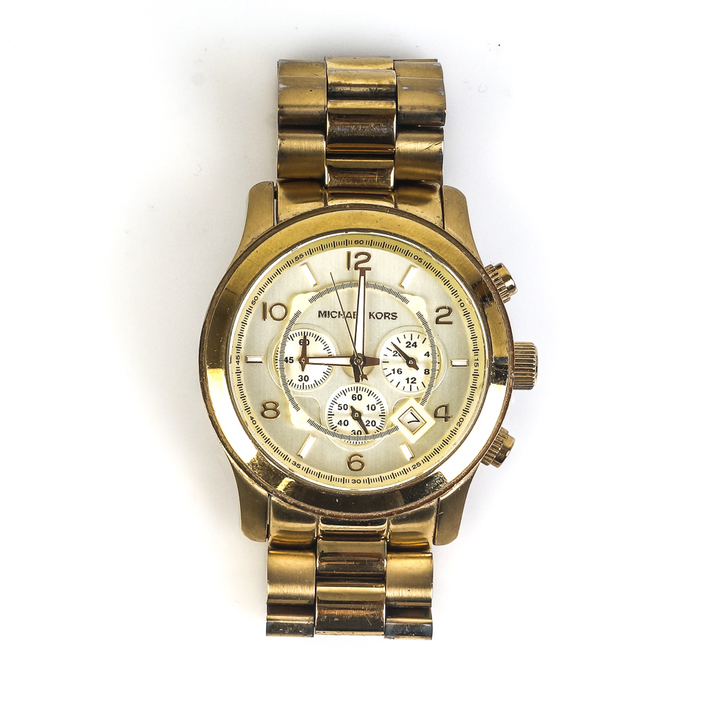 Pair of Michael Kors Stainless Steel Chronograph Watches