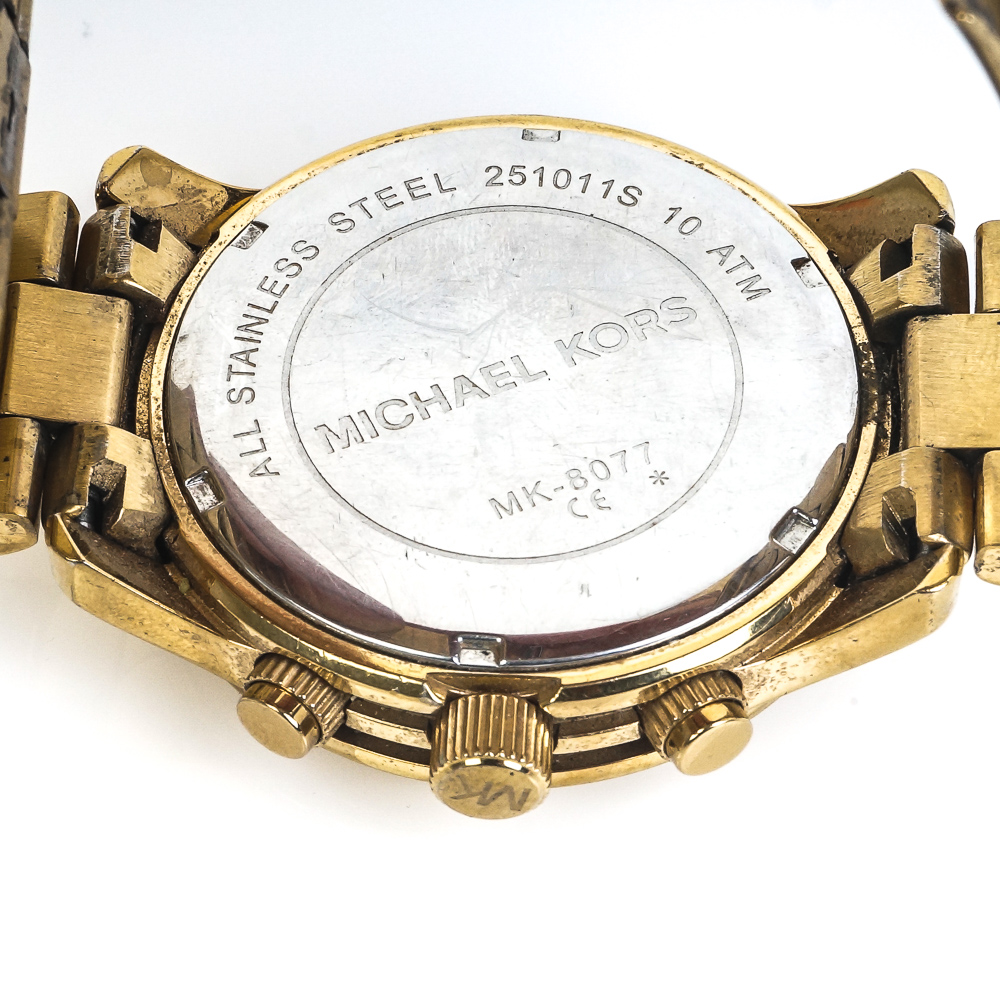 Pair of Michael Kors Stainless Steel Chronograph Watches