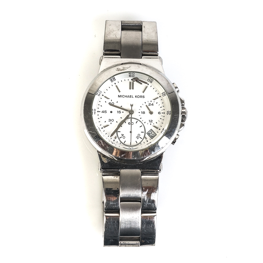 Pair of Michael Kors Stainless Steel Chronograph Watches