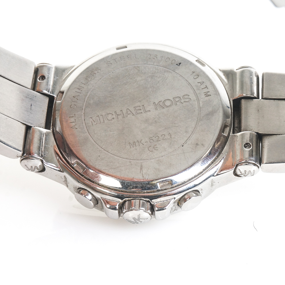 Pair of Michael Kors Stainless Steel Chronograph Watches