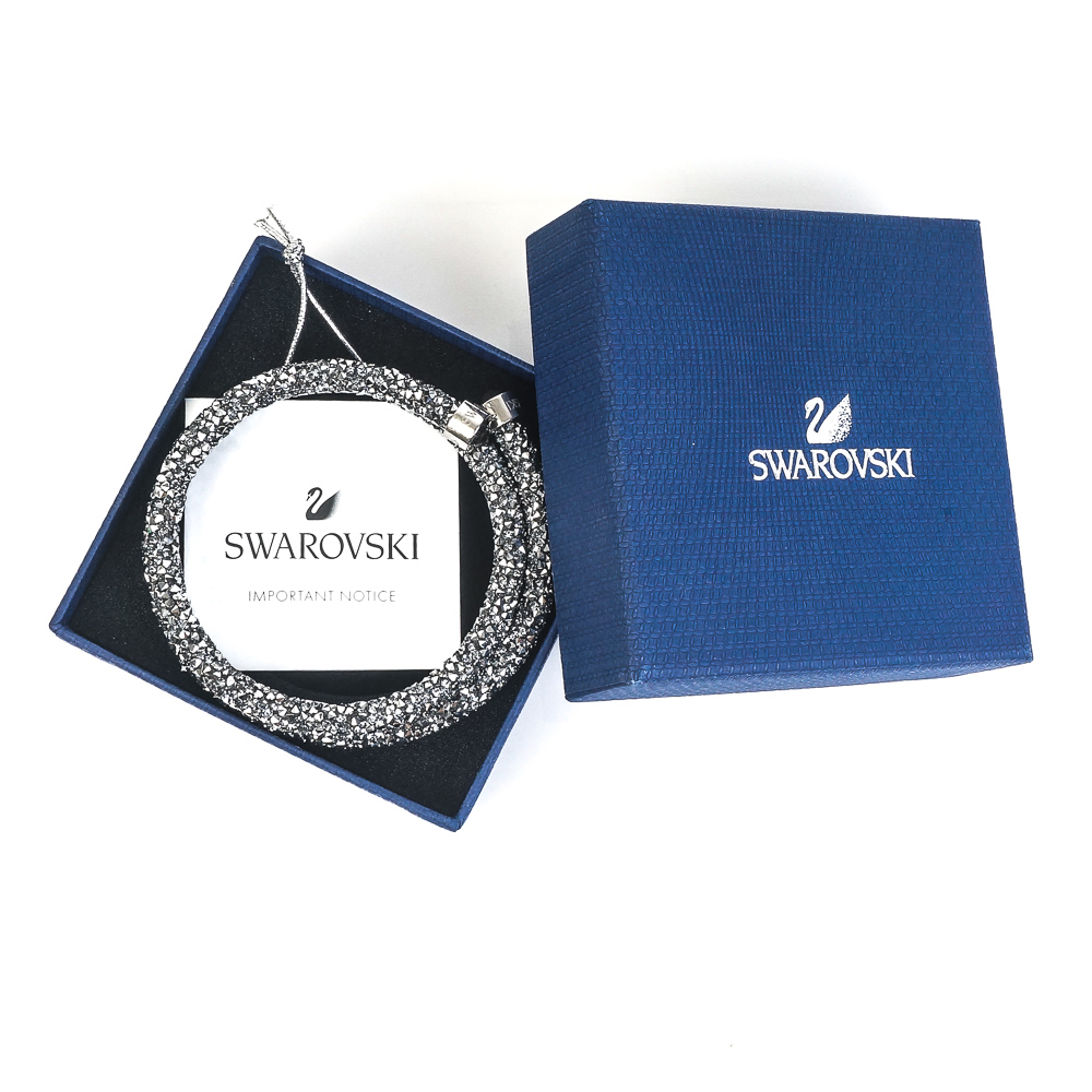 Swarovski Gray Crystaldust Bangle Bracelet