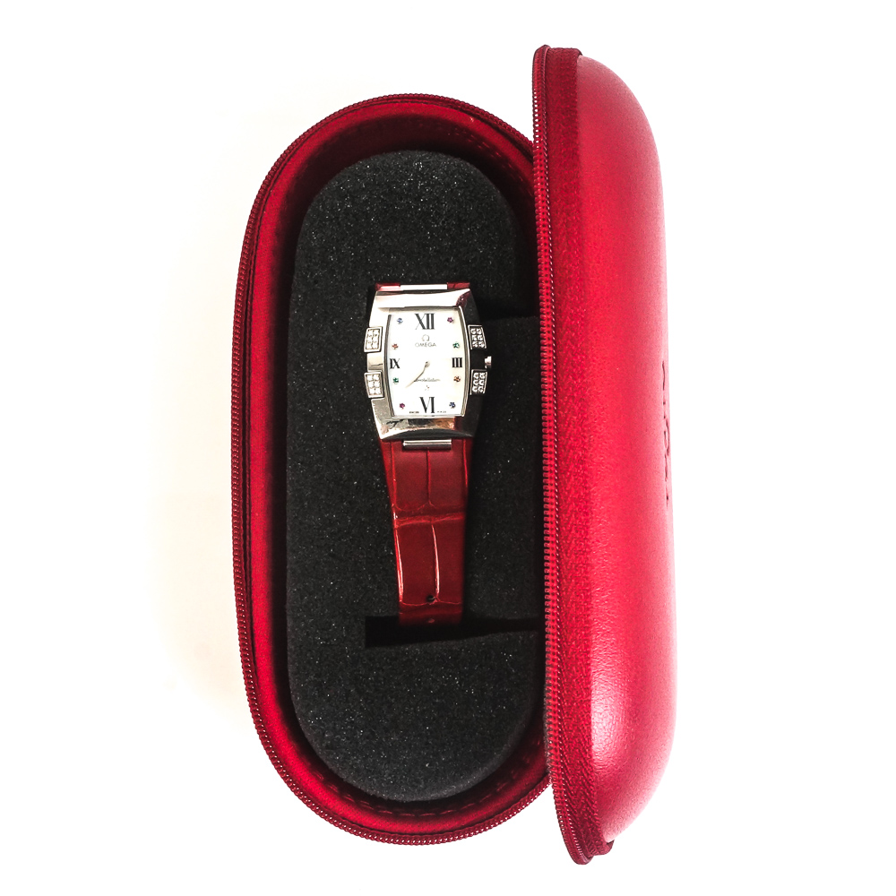 Omega Constellation Quadrella Stainless Steel and Diamond Watch